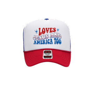 DUBYA USA - LOVES JESUS AND AMERICA TOO CAP